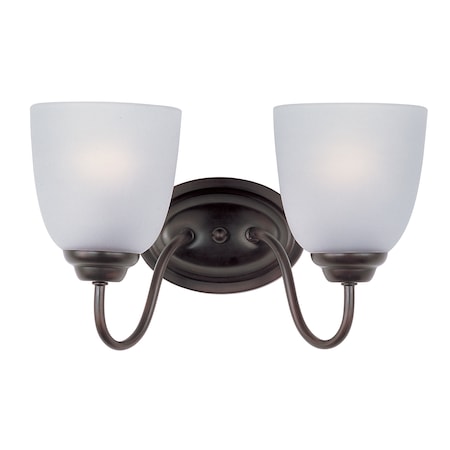 Maxim Lighting Stefan 2-Light 13.25" Wide Oil Rubbed Bronze Vanity Light 10072FTOI